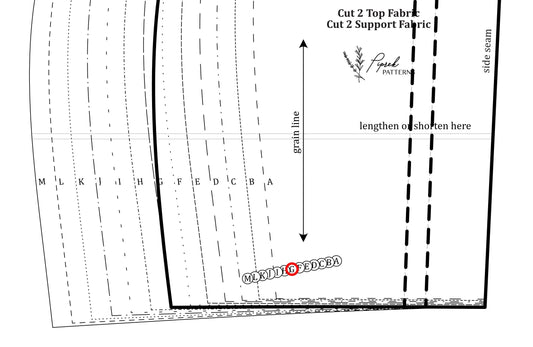 Grading the Georgian Polonaise Dress