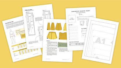 Edwardian Walking Skirt - Sewing Pattern